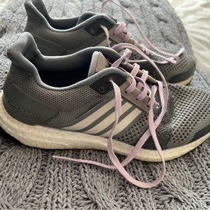 Adidas Ultra Boost ST Running Shoes Womens Size 9 Gray Athletic Sneakers AF6524